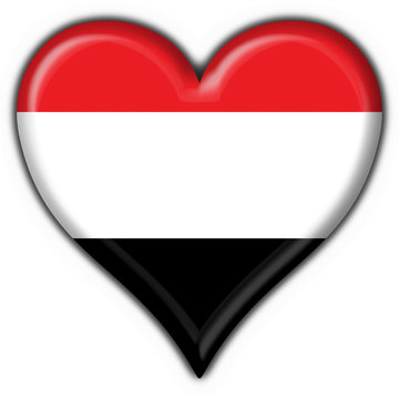 bottone cuore yemen button heart flag