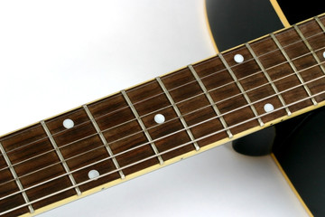 close up of the beck of a guitar