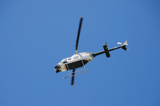 sightseeing helicopter in flight