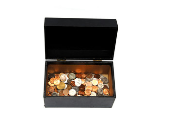 black coin box