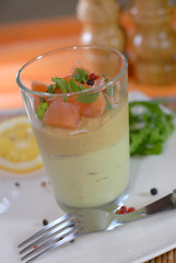 verrine de saumon