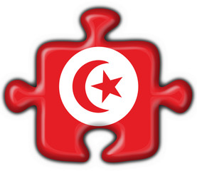 bottone puzzle tunisia - tunis button  flag