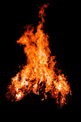 roaring bonfire