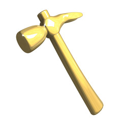 martello in oro giallo - metal golden hammer black
