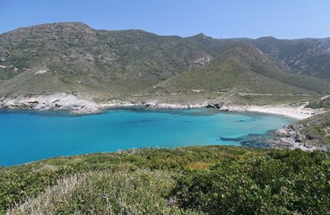 Fototapeta na wymiar Plaża Cap Corse