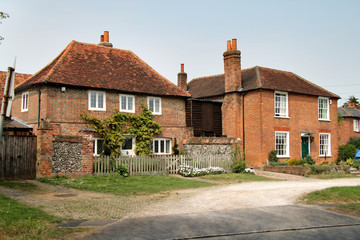 Fototapeta na wymiar english village houses