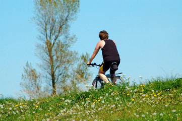 ausflug per rad in die natur