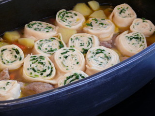 gemüsestrudel mit kartoffel.