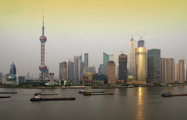 pudong skyline, shanghai