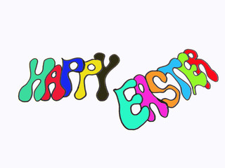 happy easter sign