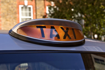 taxi for hire light, london
