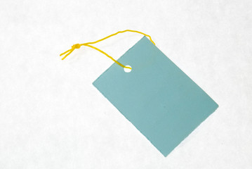 card message blue banner