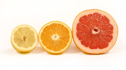 Fototapeta na wymiar citrus isolated on white