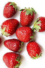 red strawberries