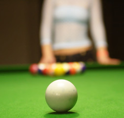 billiard game. pool.