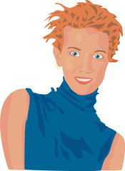 jeune femme dynamique