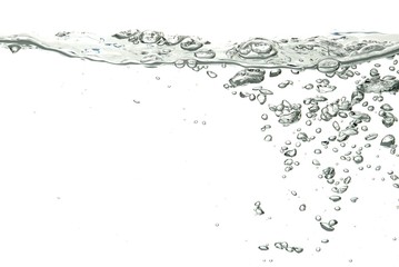water isolated on white background