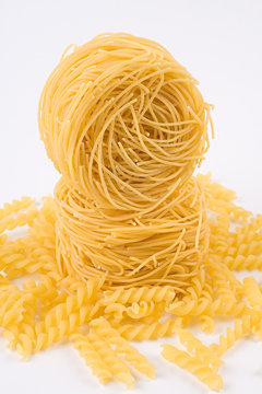 Naklejki pasta rolls stacked