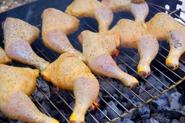 poulet en cuisson
