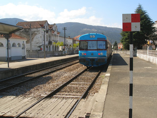 Naklejka premium train station