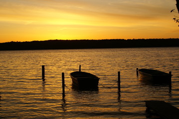 abends am ufer