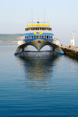 modern and fast ferry boat