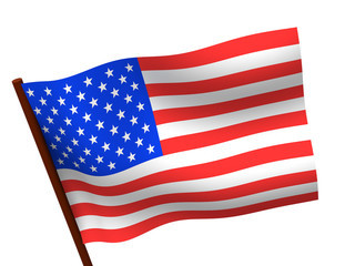 Fototapeta premium flag of usa. 3d