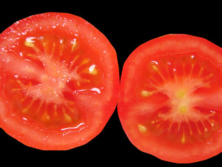 tomato in half