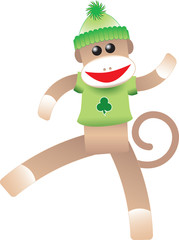 st. patrick's sock monkey