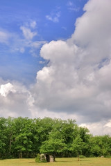 Obraz premium la cabane et le ciel