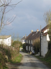 Fototapeta na wymiar village normand
