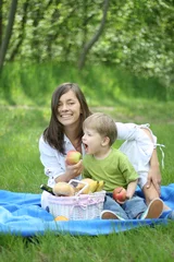 Keuken spatwand met foto family picnic © matka_Wariatka