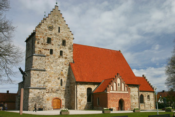 Fototapeta na wymiar saint nicolai church, a medieval church in central