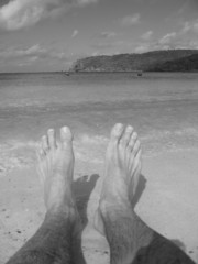 relax on the beach in paradise