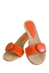 orange sandals