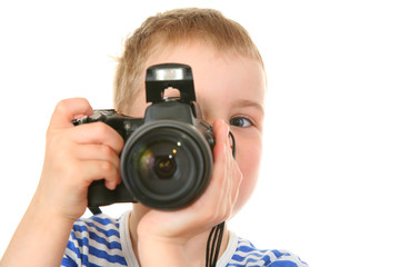 boy with camera