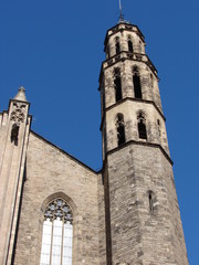 Fototapeta na wymiar Sta Maria del Mar w Barcelonie Katedra