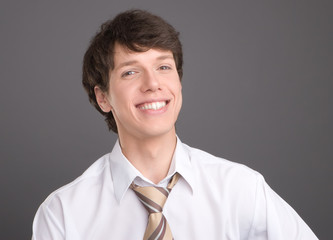 young businessman smililing portrait