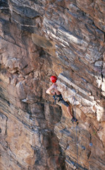 sport lead climbing