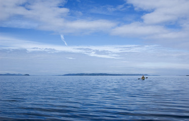 Obraz premium kayaker into the great wide open