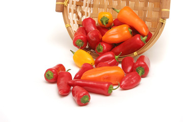 peppers in basket