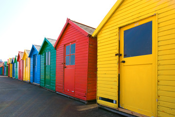 Naklejka premium beach huts