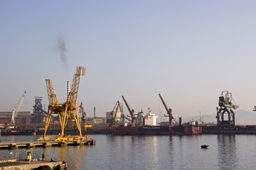 Fototapeta na wymiar Industriehafen