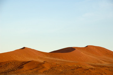 Fototapeta na wymiar red namib dunes