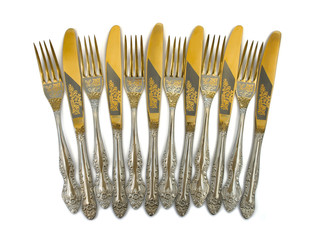 set of forks and knives