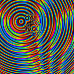 Fototapeta na wymiar psychedelic kropli, fractal46b