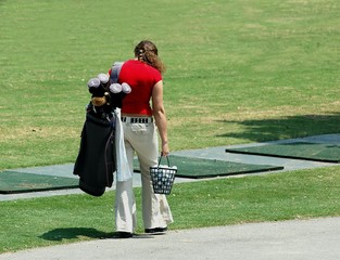 woman golfer
