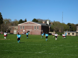Fototapeta na wymiar high school soccer game