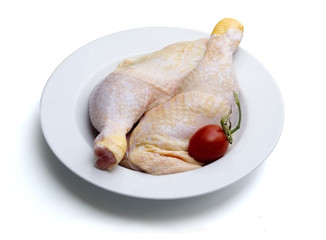 Raw chickenlegs