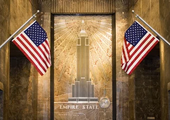 Washable wall murals Empire State Building empire state lobby